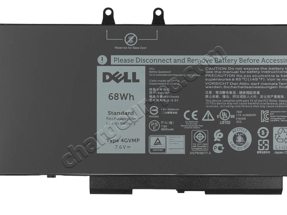 8500mAh 68Wh 4-Cell Batterie Dell Inspiron 7791 2-in-1 P42E P42E001