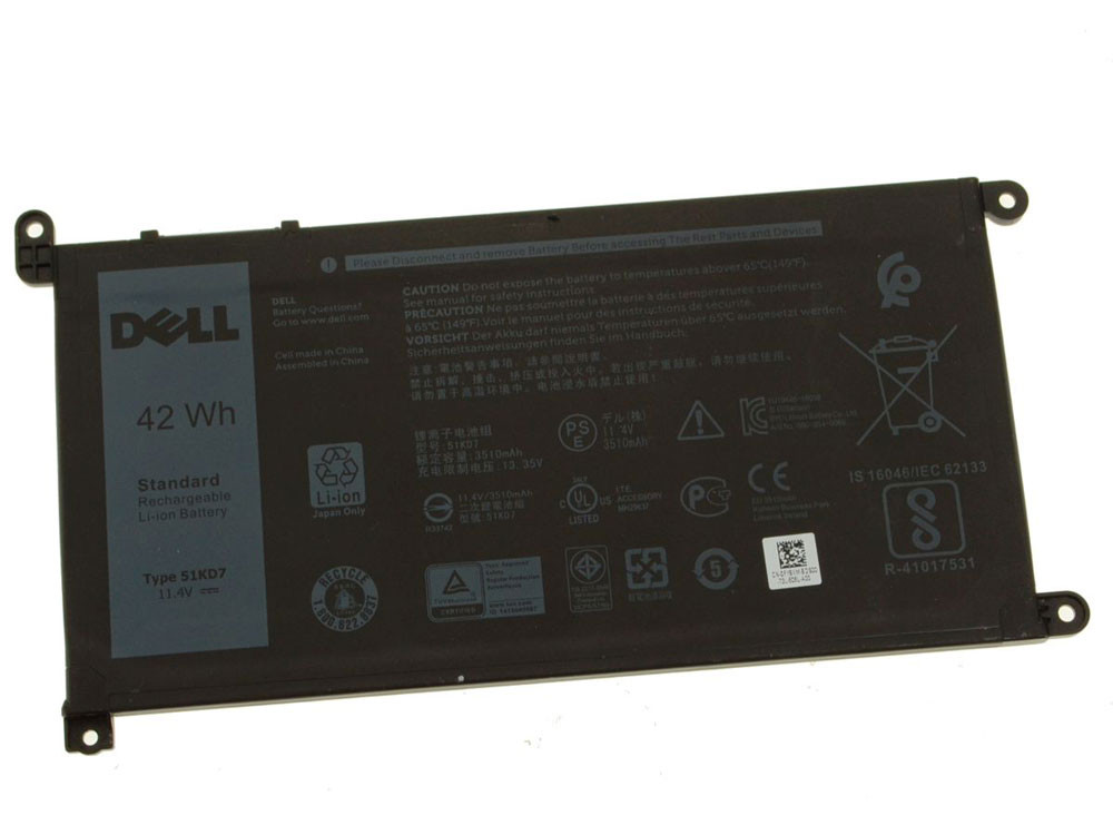 Original 42Wh Batterie Dell Chromebook 11 3180 P26T002