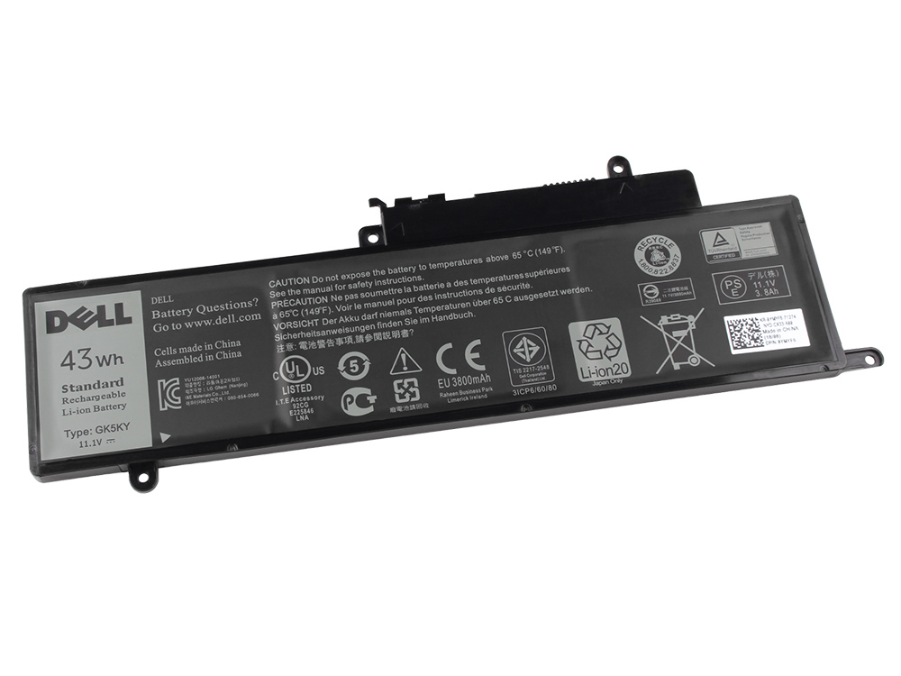 Original 43Wh Dell 92NCT Batterie