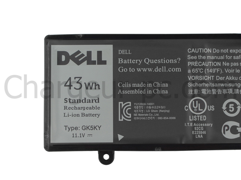 Original 43Wh Dell 92NCT Batterie