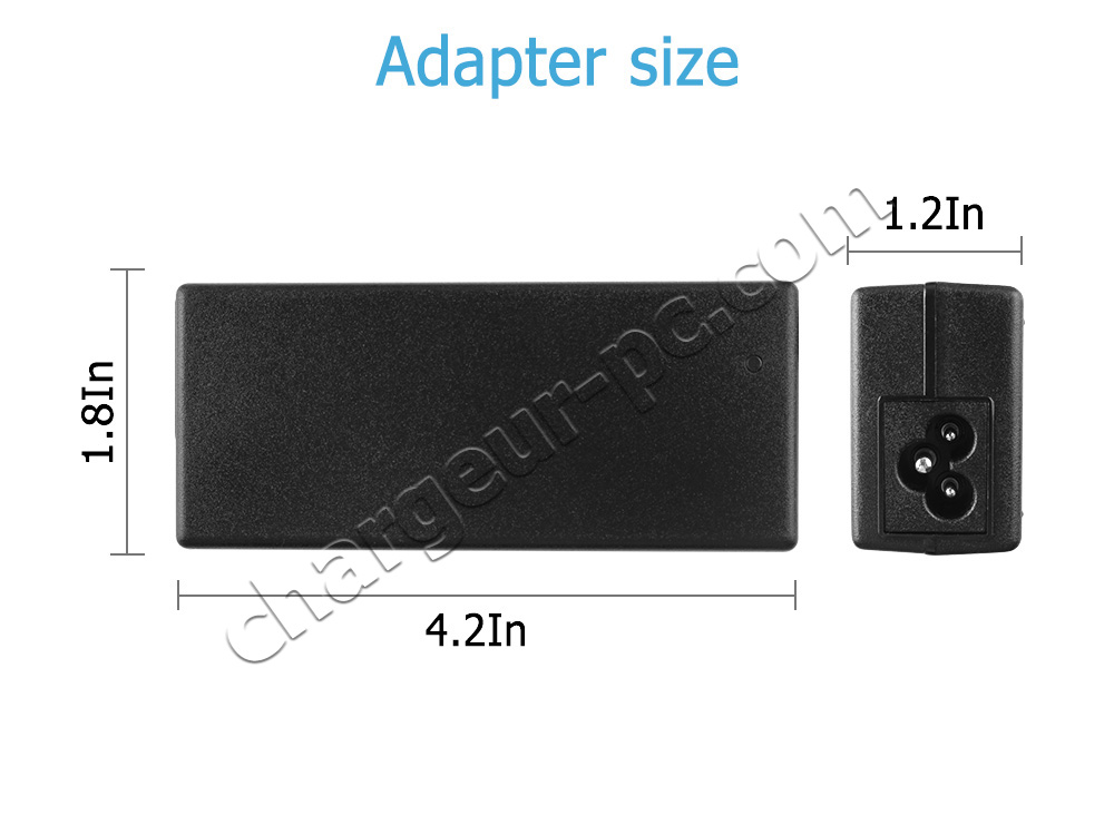 65W Clevo NL51CU Clevo NL51RU AC Adaptateur Chargeur + câble