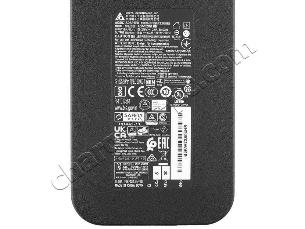 Original 120W HP 849651-001 AC Adaptateur Chargeur + câble