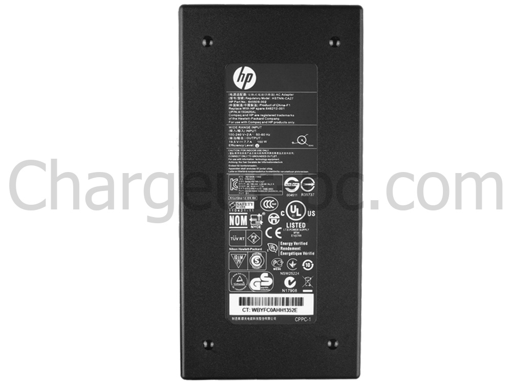 Original 150W HP Liteon PA-1121-62HA AC Adaptateur Chargeur