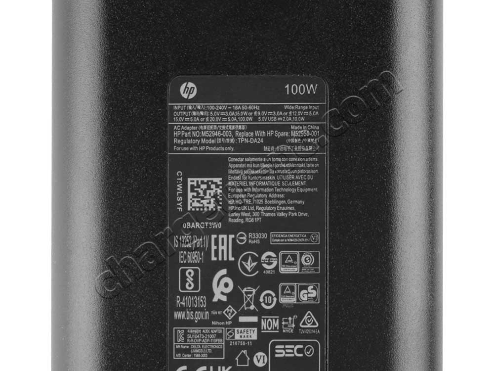 Original 100W USB-C HP Pavilion 16-af0040tu AC Adaptateur Chargeur + câble