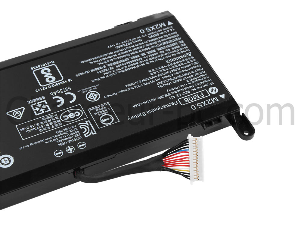 86Wh Batterie HP Omen 17-an004nf 17-an013dx