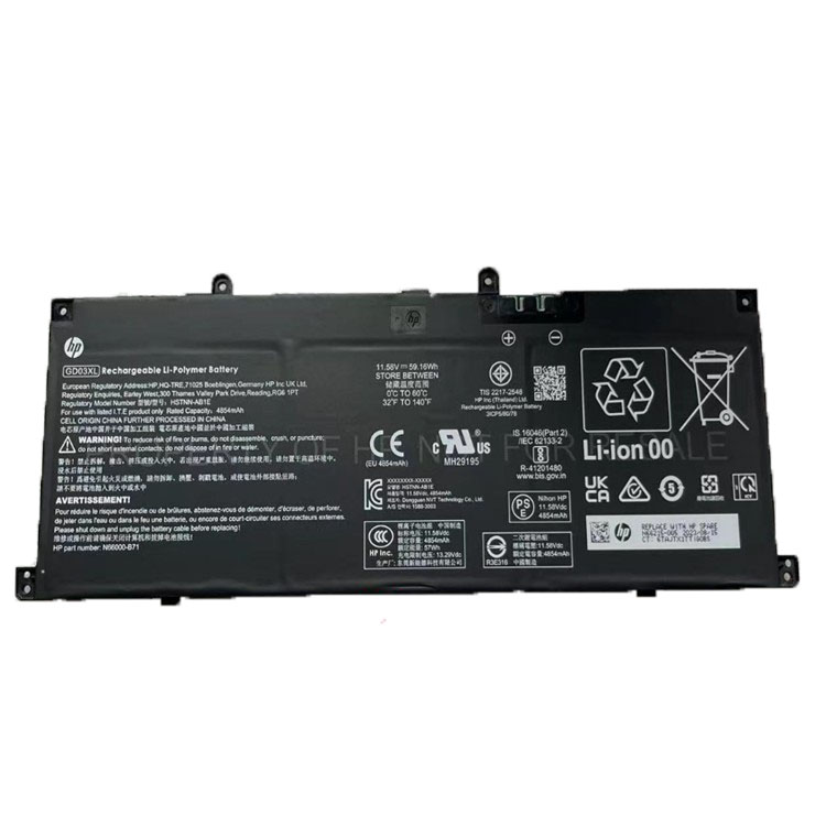 Original HP TPN-DB1V Batterie 4854mAh 59.16Wh
