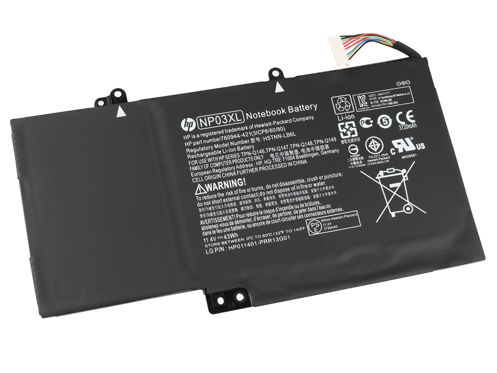 Original HP 760950-800 Batterie 43Wh