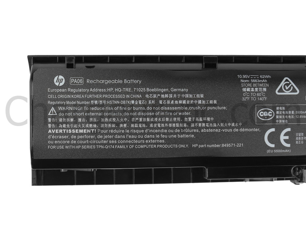 62Wh Original Batterie HP Pavilion 17-ab001ur 17-ab086ng