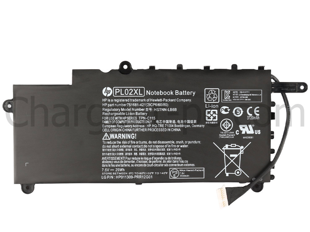 29Wh Batterie Original pour HP Pavilion X360 11-n100nf 11-n101ne 11-n101nx