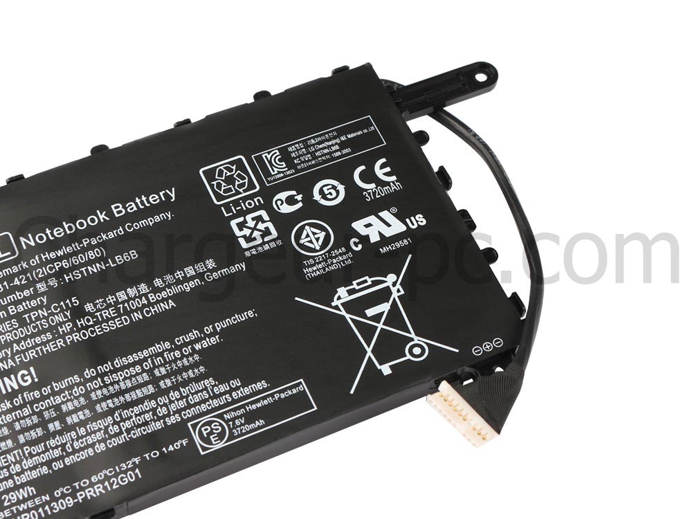 29Wh Batterie Original pour HP Pavilion X360 11-n100nf 11-n101ne 11-n101nx