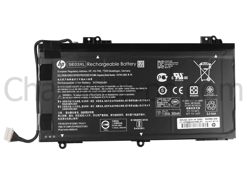 Original HP TPN-Q171 Batterie 3450mAh 41.5Wh