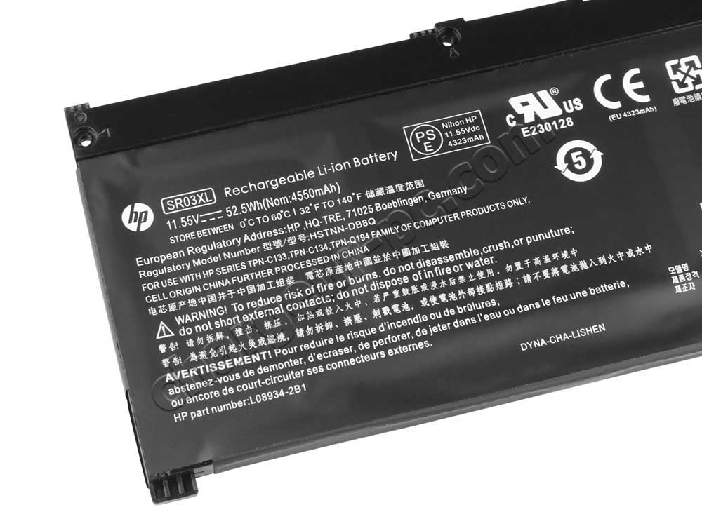 Original 4550mAh 52.5Wh Batterie HP OMEN 15-dc1014nf 15-dc1013nq 15-dc1048ur