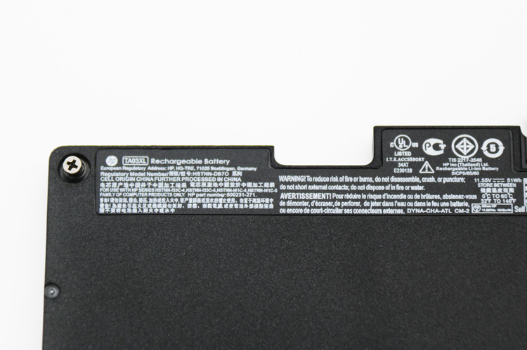 Original HP HSTNN-DB7O Batterie 4245mAh 51Wh