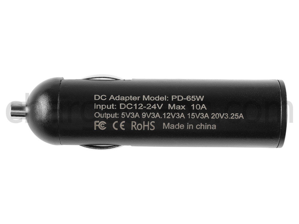 65W USB-C Dell Inspiron 14 7440 2-in-1 Chargeur de voiture