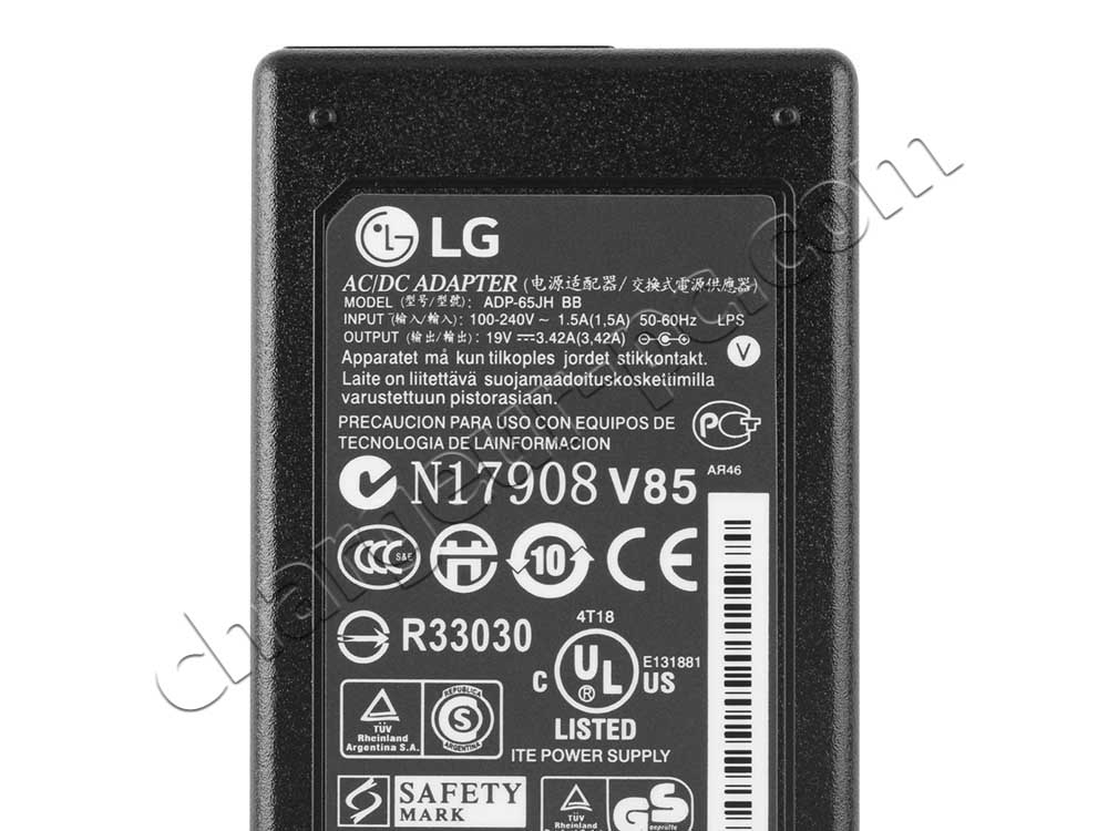 65W AC Adaptateur Chargeur pour LG IPS226V IPS236 IPS236V