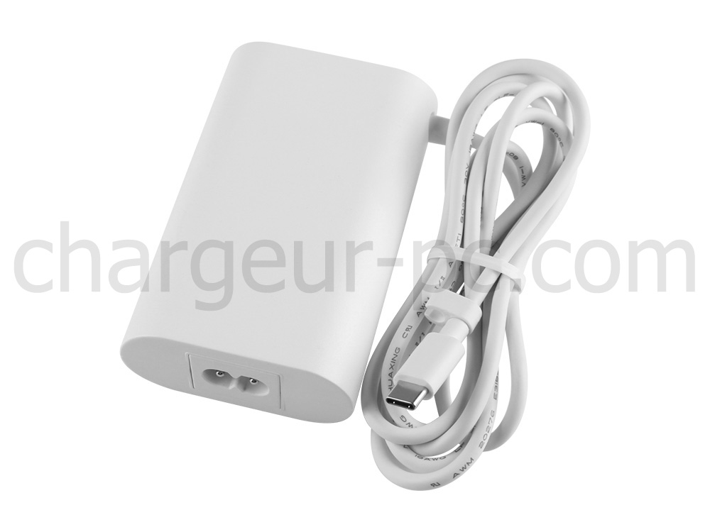 Original 65W USB-C LG Gram 17Z90R-A.AAB7U1 AC Adaptateur Chargeur + câble