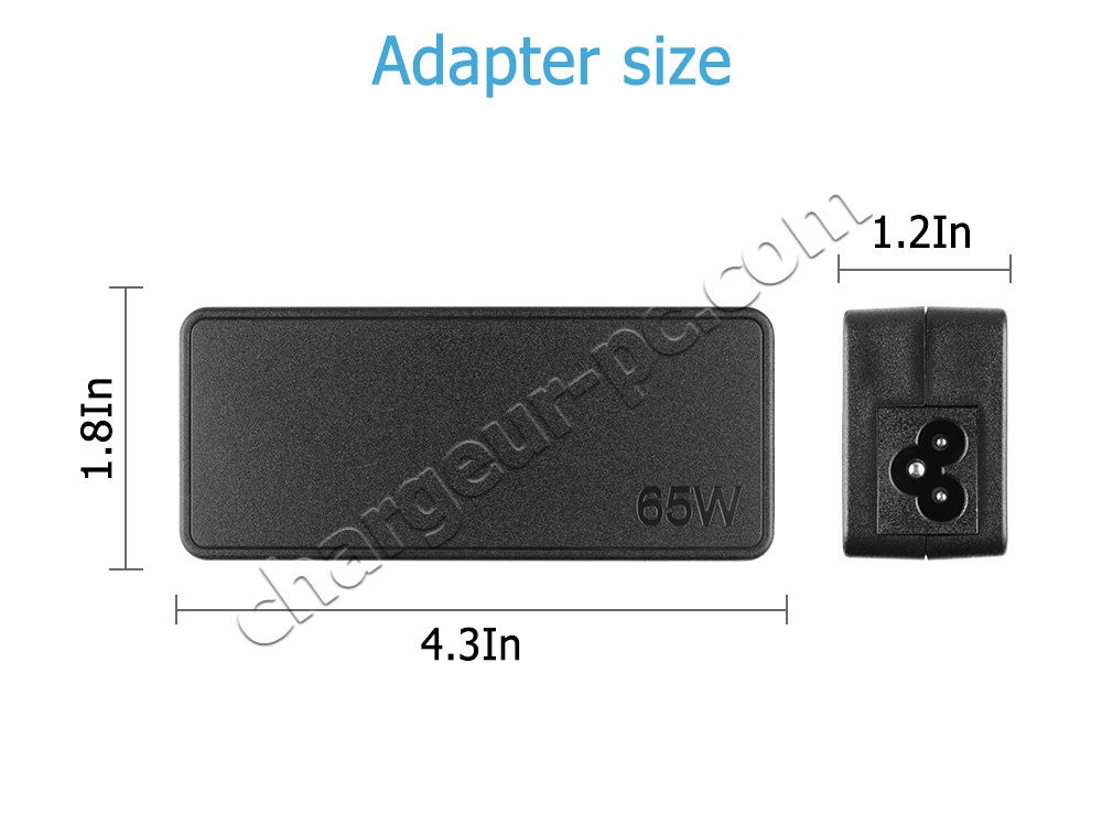 Original 65W Lenovo IdeaPad 330S-15IKB 81F5 81JN AC Adaptateur Chargeur