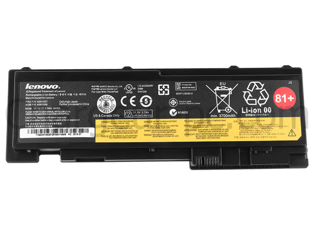 3900mAh Original Batterie pour Lenovo ThinkPad T420s 4171-7FU 4173