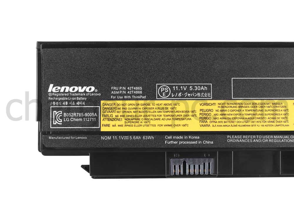 6 Cellules Lenovo 45N1018 Batterie