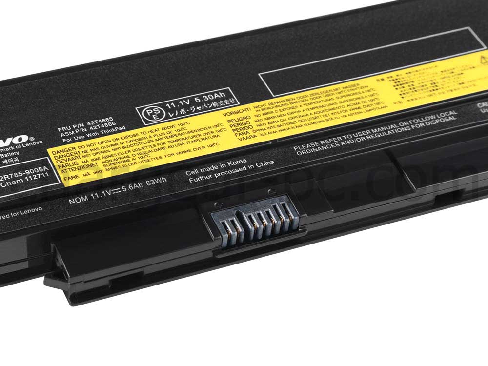 6 Cellules Lenovo 45N1018 Batterie