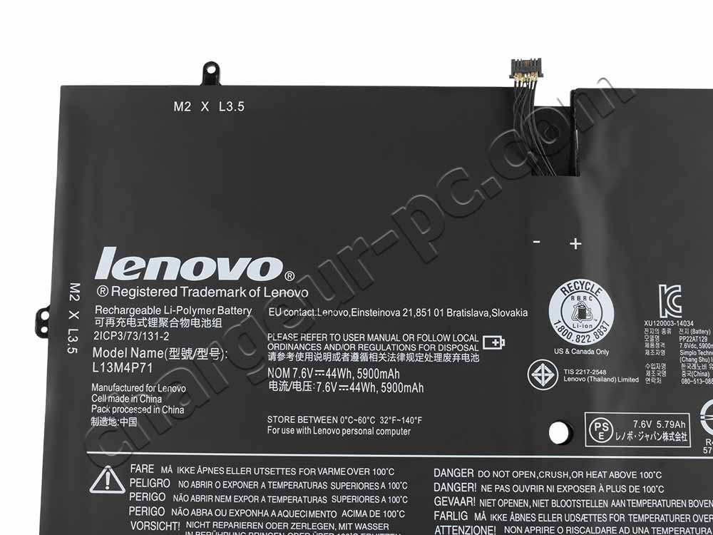 5900mAh Batterie Lenovo Yoga 3 Pro