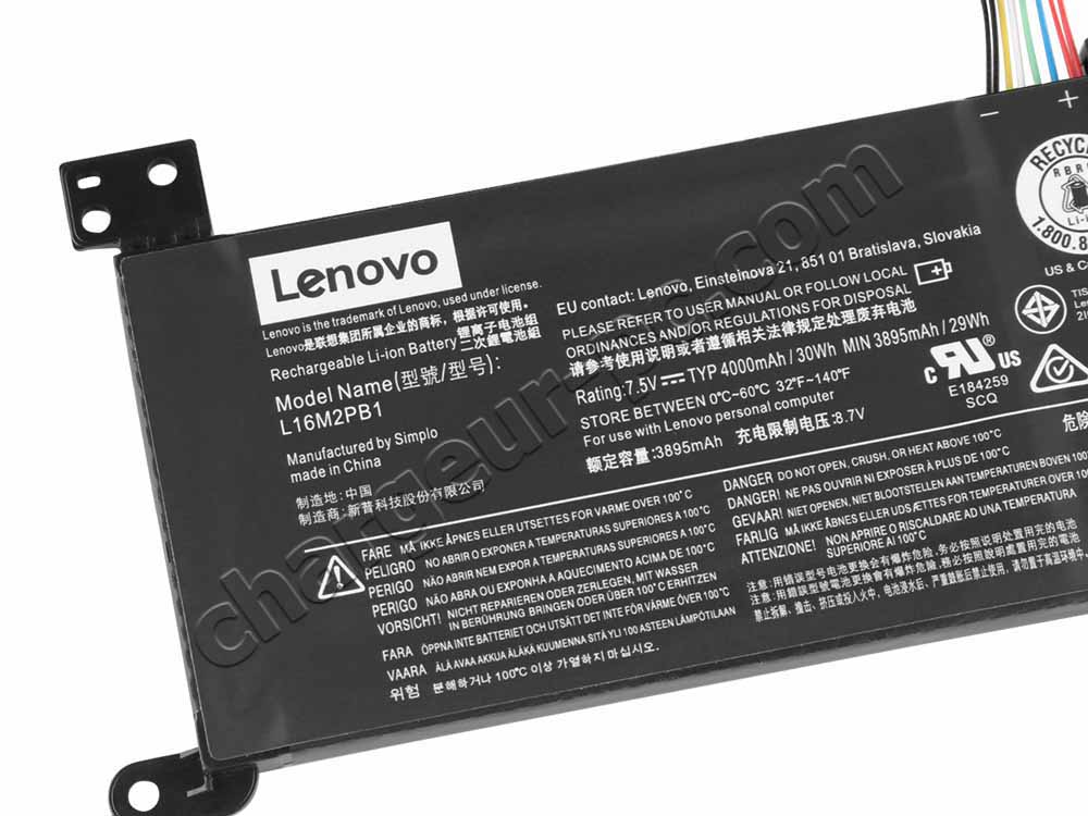 Batterie Original Lenovo 5B10M86149 30Wh