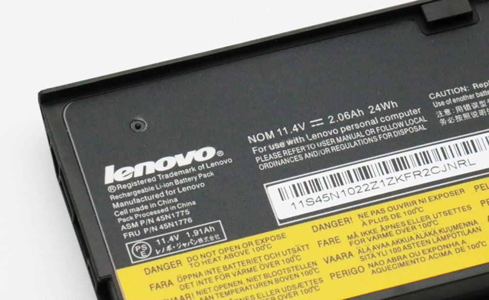 24Wh Batterie Original pour Lenovo 45N11245 121500146 45N1126 45N11247