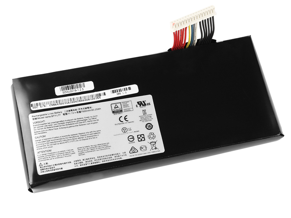 7500mAh Batterie Original pour MSI GT72 2QE 604UK GT72 2QE-628TR