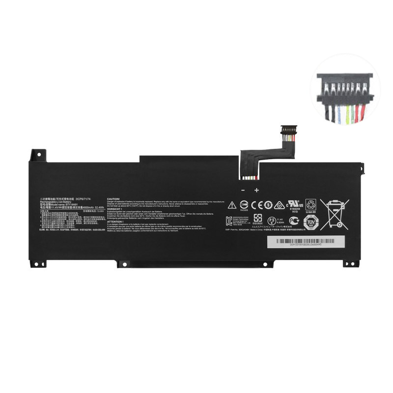 4600mAh 52.4Wh Batterie MSI BTY-M491