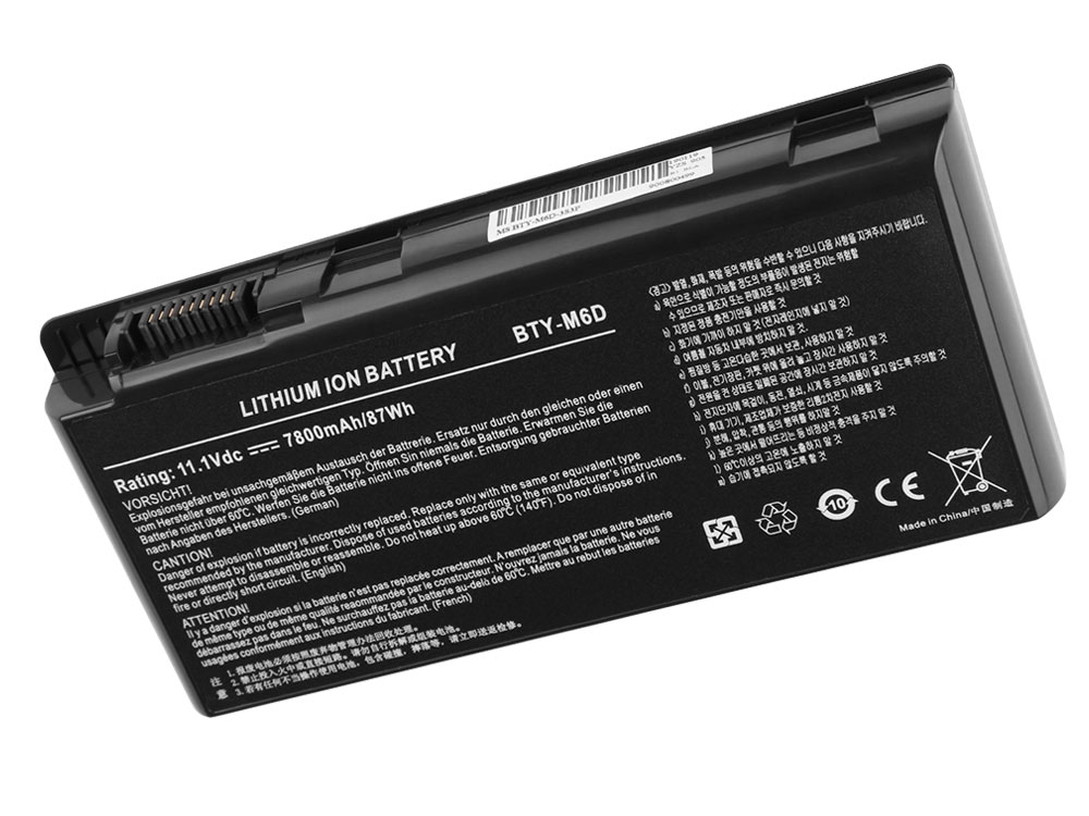 7800mAh Batterie Original pour MSI GT60 2QD Dominator 3K Edition GTX 970M