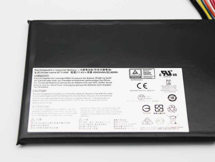 Original 52Wh MSI BTY M6F MSI MS 16H2 Batterie