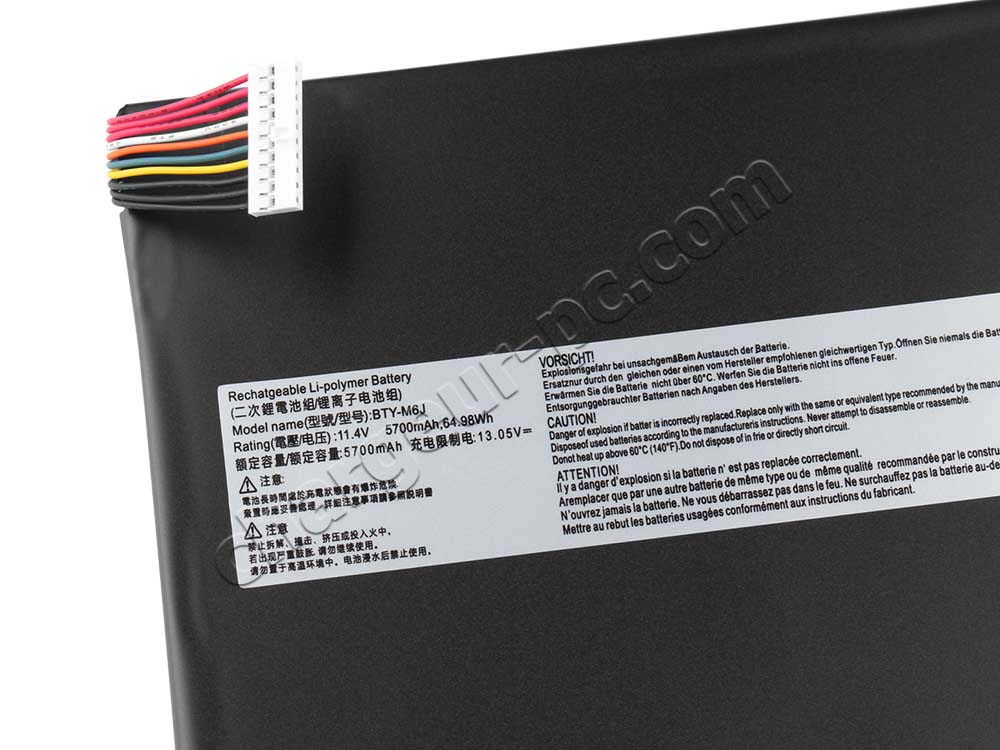 Original 5700mAh 64.98Wh Batterie MSI GS73