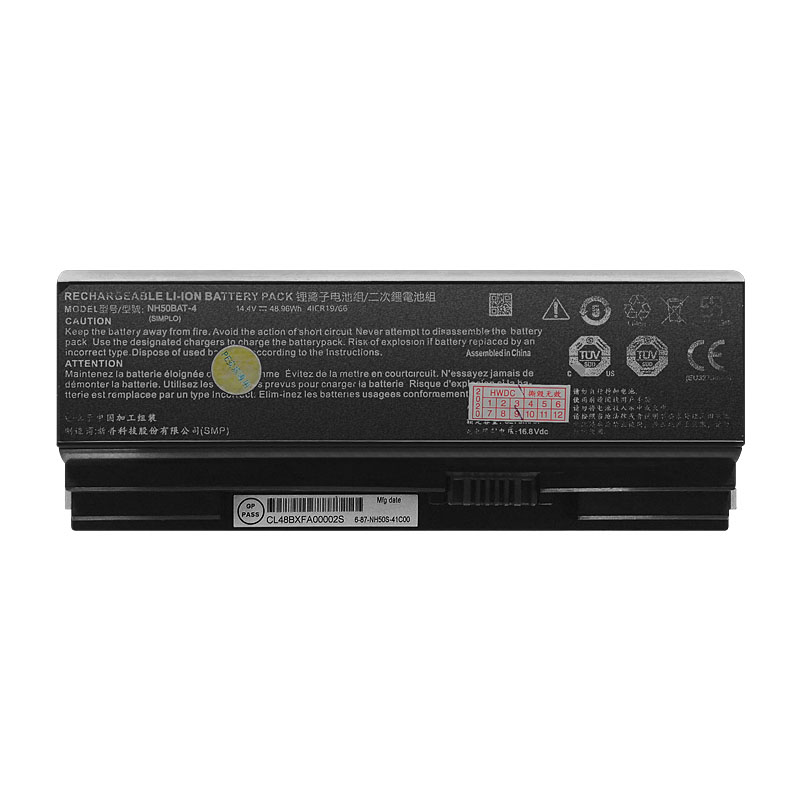 Clevo NH50RD Clevo NH50RH Batterie 3275mAh 48.96Wh
