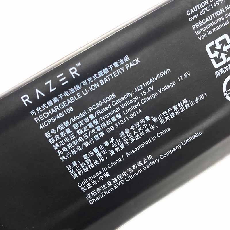 Original 4221mAh 65Wh Batterie Razer Blade 15 RZ09-03304E42-R3B1