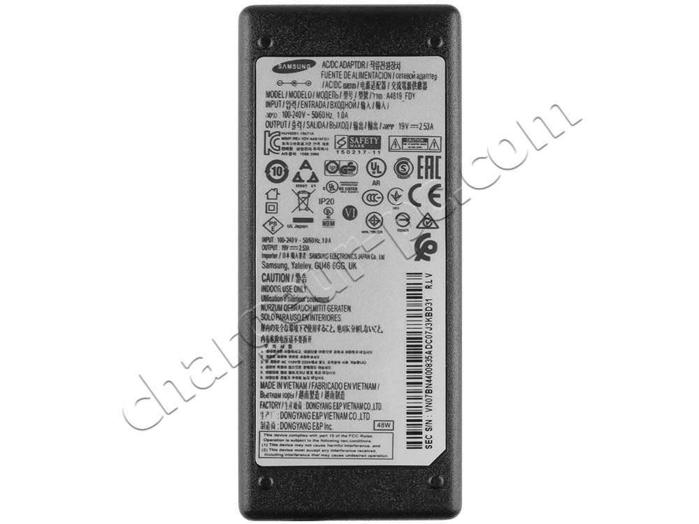 48W Samsung UE32J400 AC Adaptateur Chargeur + Câble