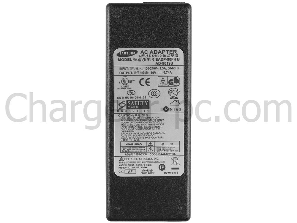 90W Original AC Adaptateur Chargeur pour Samsung NP700Z3A-S01DE