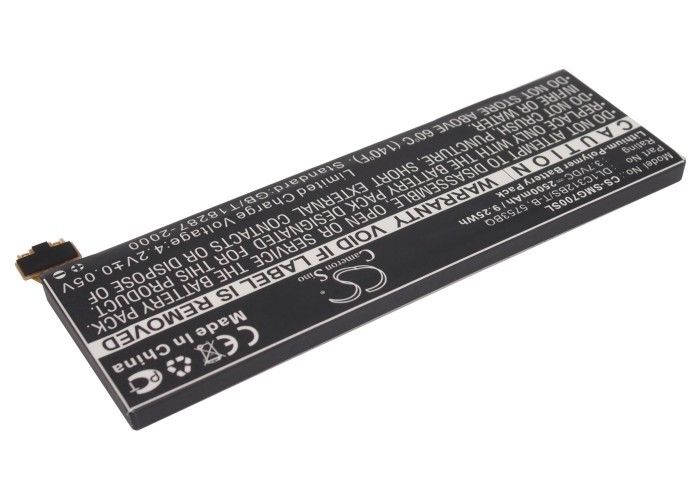 2500mAh Batterie pour Samsung YP-G70C/NAW YP-G70CWY/XAA - Cliquez sur l'image pour la fermer