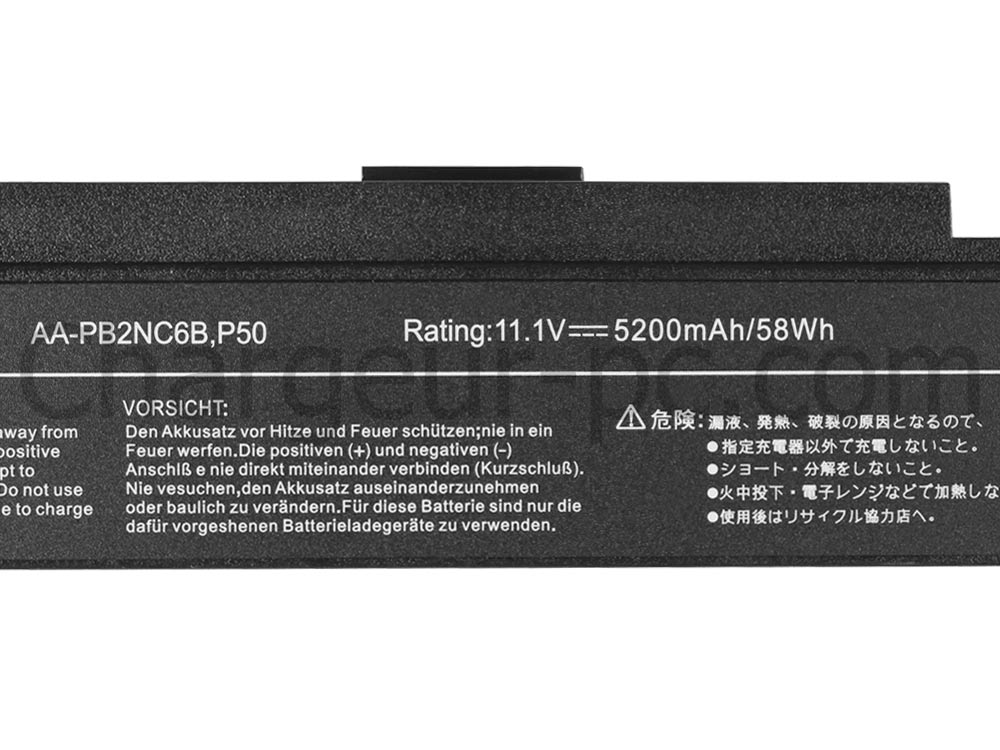 Original 5200mAh 58Wh Samsung NP-R730-JS01FR Batterie