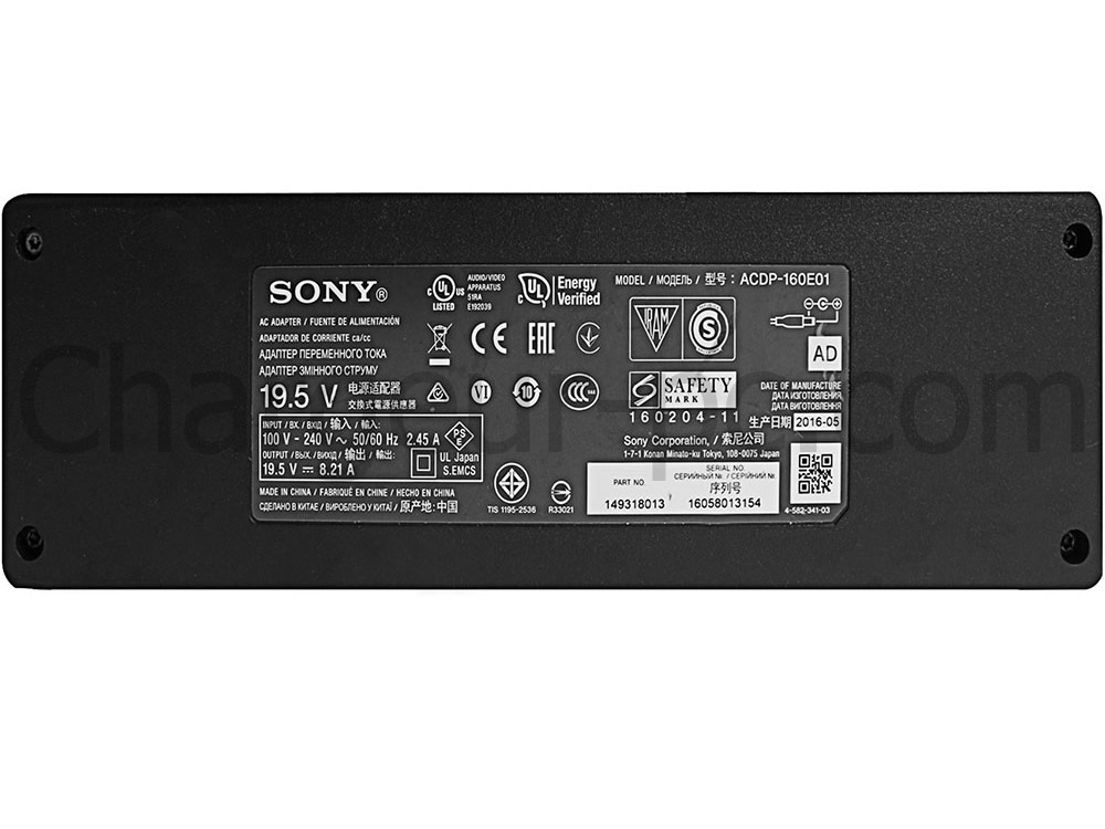 Original 160W Sony KD-43XE8077 KD43XE8077 AC Adaptateur Chargeur