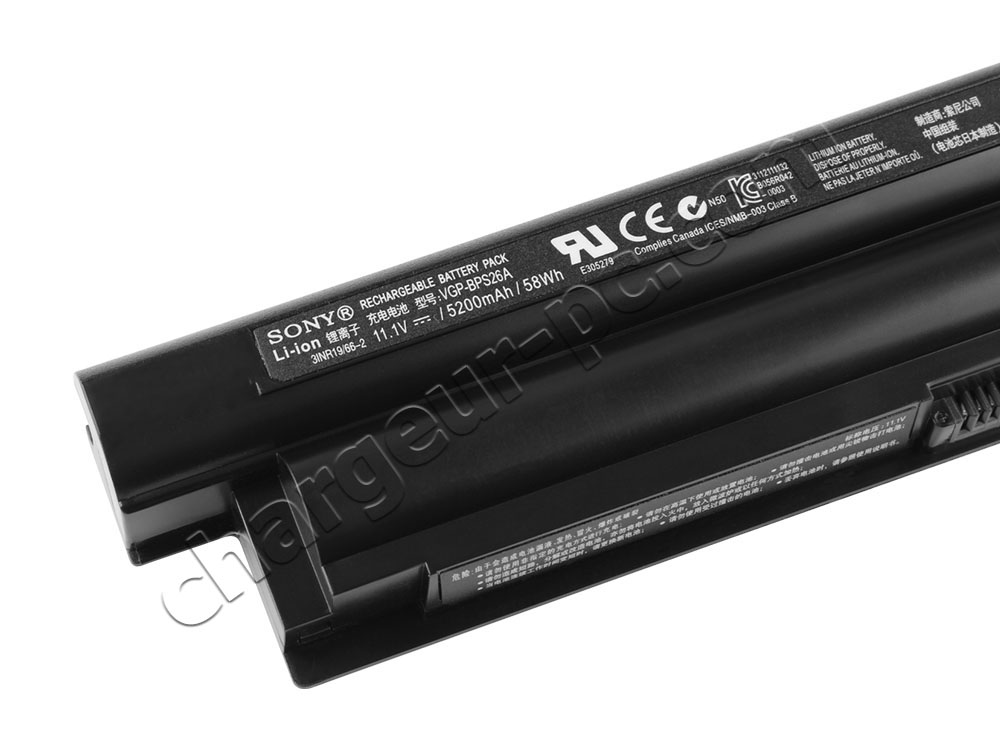 Original Sony Vaio SVE14115FAB Batterie 58Wh