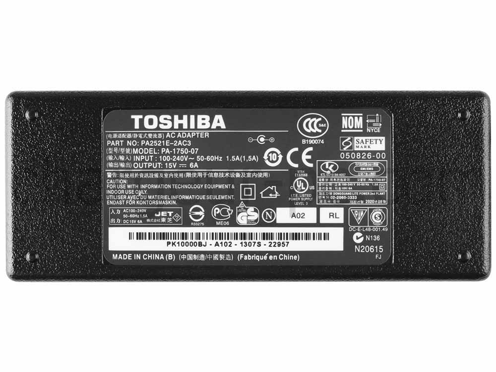 90W Toshiba Satellite P100-340 P100-341 AC Adaptateur Chargeur