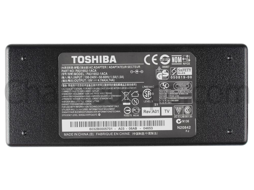 90W Original AC Adaptateur Chargeur pour Toshiba Satellite 3000 a100 a110