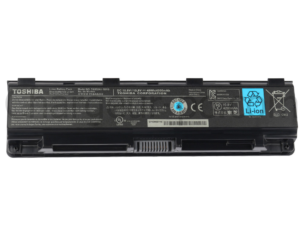 7800mAh Batterie pour Toshiba PABAS261 PABAS262 PABAS263 PA5108U-1BRS