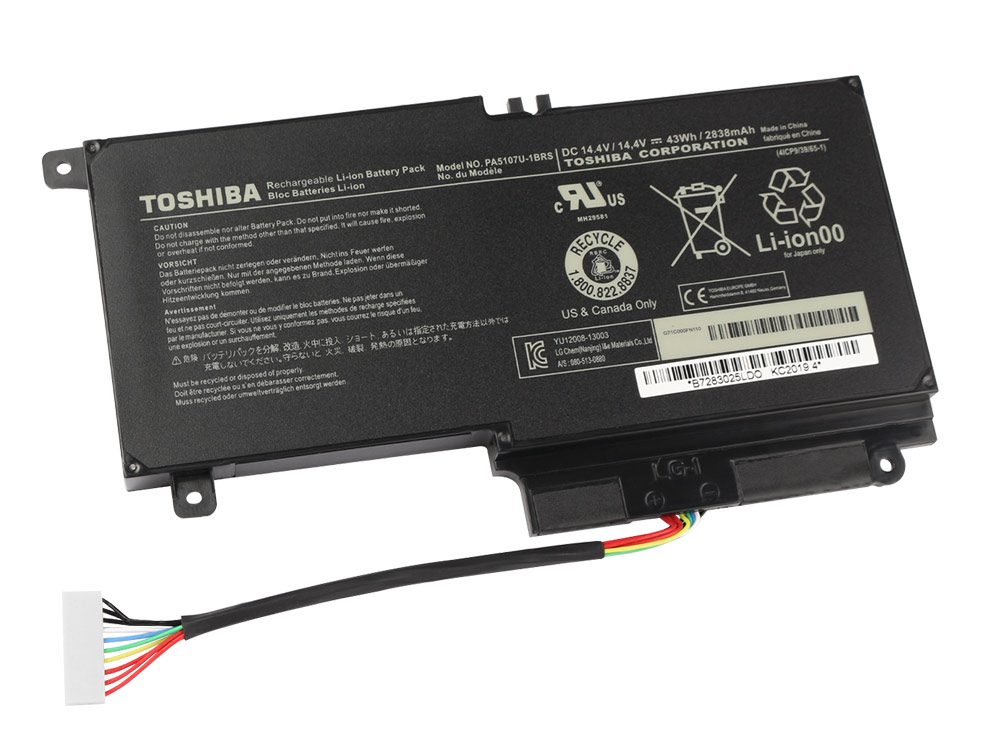 43Wh Batterie pour Toshiba Satellite L40-ABT3N22 P40-A L45 L50-A L50D-A