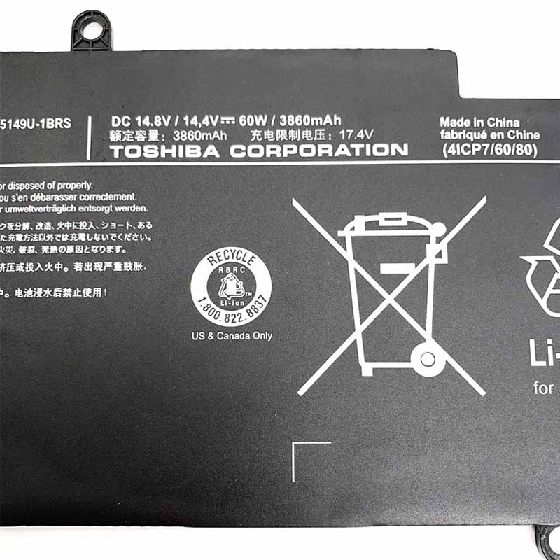 Original 3860mAh 60Wh Batterie Toshiba Tecra Z40-A-127