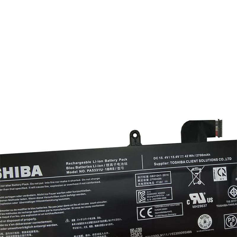 Original 2700mAh 42Wh Toshiba Dynabook Portege A30-E-16G Batterie