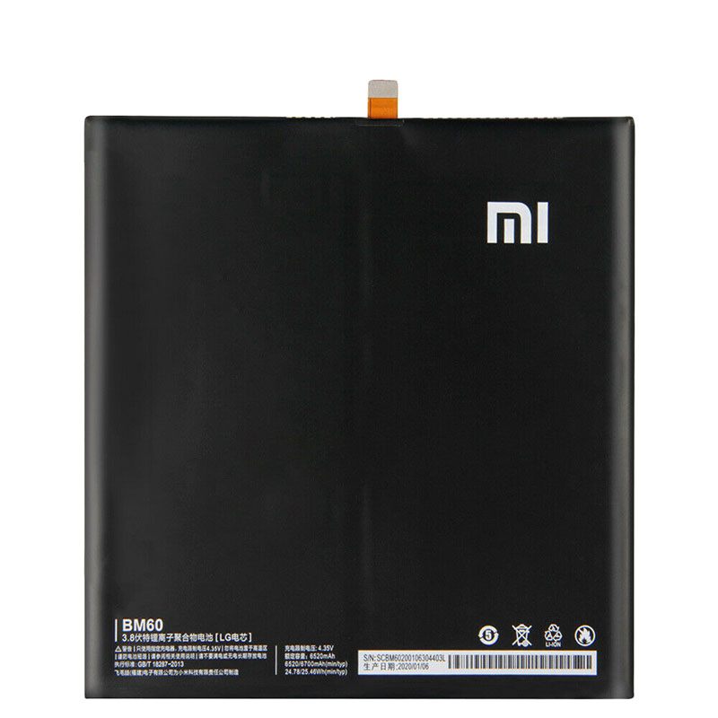 Original 6520mAh 23.71Wh Batterie Xiaomi Mipad 1 A0101